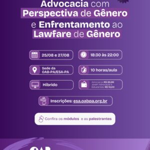 ADVOCACIA COM PERSPECTIVA DE GÊNERO E ENFRENTAMENTO AO LAWFARE DE GÊNERO