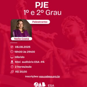 PJE - 1º e 2º GRAU